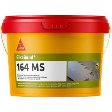 Клей для деревянных напольных покрытий Sika (Зика) SikaBond-164 MS (Сикабонд-164 МС) эластичный полимерный однокомпонентный 1к 7 кг