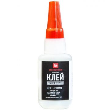 Клей быстрой фиксации Decomaster (Декомастер) 2-60 секунд 40 г