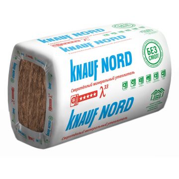 Теплоизоляция KNAUF NORD TS 033 плита 1250х600х50 мм 12 шт (0.45 м3; 9м2) 728445 Теплоизоляция KNAUF NORD TS 033 плита 1250х600х50 мм 12 шт (0.45 м3; 9м2) 728445