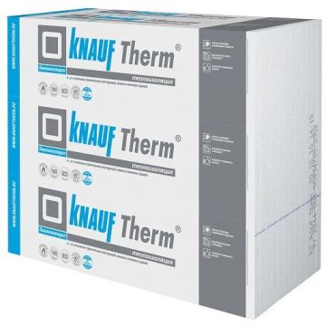 Пенопласт Knauf Therm (Кнауф Терм) Фасад Pro 1000х1000х50 мм, 24 шт (10 кг/м3; 1.2 м3; 24 м2)