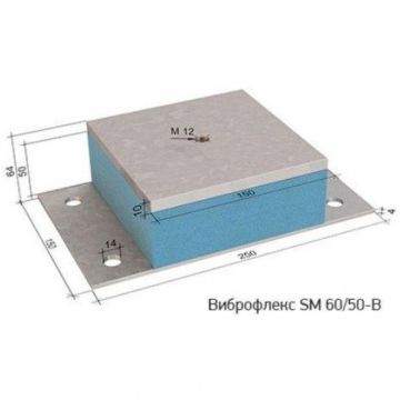 Виброизолирующая опора Виброфлекс SM 60/50-B