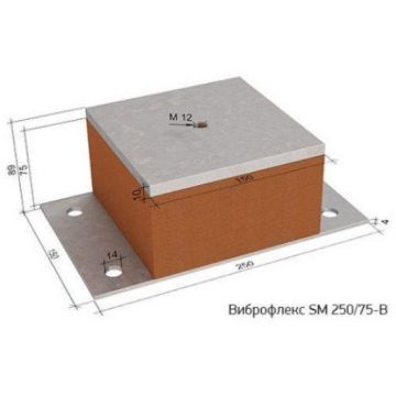 Виброизолирующая опора Виброфлекс SM 250/75-B