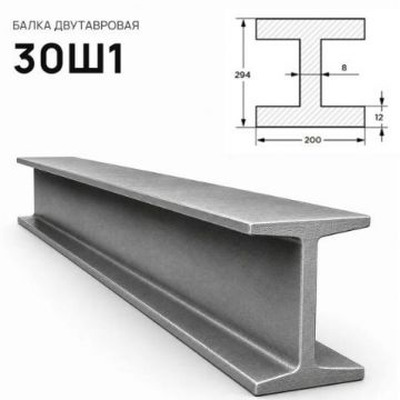 Балка стальная двутавровая ММК (MMK) №30 Ш1 (м.п.)