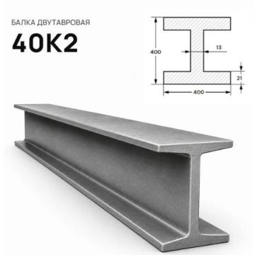 Балка стальная двутавровая ММК (MMK) №40 К2 (м.п.)