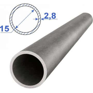 Труба стальная водогазопроводная ММК (MMK) 15х2,8 мм (м.п.)