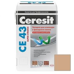 Затирка цементная Ceresit CE 43 Super Strong Карамель №46 25 кг