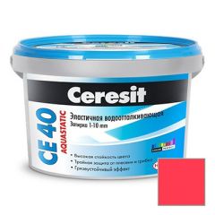 Затирка цементная эластичная Ceresit CE 40 Aquastatic Чили №37 2 кг