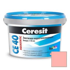 Затирка цементная эластичная Ceresit CE 40 Aquastatic Роса №31 2 кг