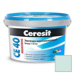Затирка цементная эластичная Ceresit CE 40 Aquastatic Мята №64 2 кг