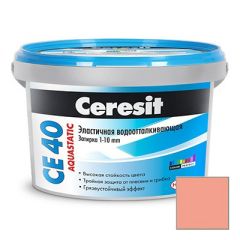 Затирка цементная эластичная Ceresit CE 40 Aquastatic Фламинго №33 2 кг