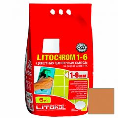 Затирка цементная Litokol Litochrom 1-6 С.210 персик 5 кг