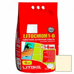 Затирка цементная Litokol Litochrom 1-6 С.480 ваниль 5 кг