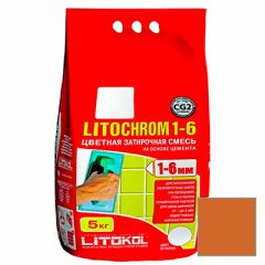 Затирка цементная Litokol Litochrom 1-6 С.510 охра 5 кг