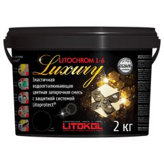 Затирка цементная Litokol Litochrom 1-6 Luxury С.10 серая 2 кг