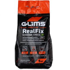 Клей для плитки Glims Realfix 5 кг