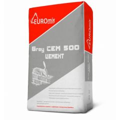 Цемент Euromix Grey Cem M-500 50 кг