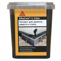 Пигменты для бетона стойкие к воздействию ультрафиолета Sika SikaCem 1 Color Черный 0,7 кг