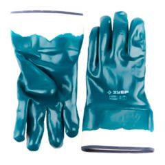 Перчатки рабочие Зубр Мастер с нитриловым покрытием размер L (11270-L)
