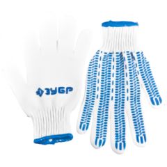 Перчатки трикотажные Зубр Эксперт с защитой от скольжения размер L-XL (11390-K10)