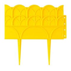 Бордюр декоративный Grinda для цветников 14х310 см желтый (422223-Y)