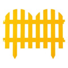 Забор декоративный Grinda Палисадник 28х300 см желтый (422205-Y)