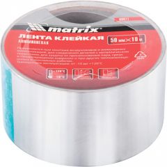 Лента клейкая Matrix 50 мм x 10 м алюминиевая (89071)