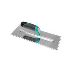 Металлический зубчатый шпатель BIHUI (БИУЙ) 280x115 мм, 8 мм 320C +Black TPR (PTCB08)