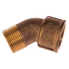 Угольник-переходник НР-ВР Viega (Виега) 45° бронза 3/4″ (264185)