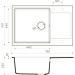 Мойка кухонная прямоугольная Omoikiri Daisen 78-LB-BL Черный (4993692)
