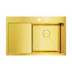 Мойка кухонная прямоугольная Omoikiri Akisame 78-LG-R Светлое золото (4973086)