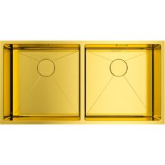 Мойка кухонная прямоугольная Omoikiri Taki 86-2-LG светлое золото (4993792)