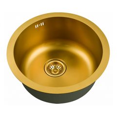 Мойка кухонная круглая Zorg PVD Бронза (SZR-500-BRONZE)
