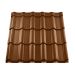 Металлическая черепица 2200х1200х0,4 мм коричневая (м2)