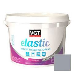 Краска VGT Elastic трещиностойкая серая 6 кг
