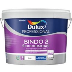 Краска Dulux Professional Bindo 2 Innetak для стен и потолков белоснежная 10 л