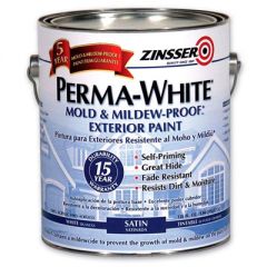 Краска фасадная самогрунтующаяся Perma-white Zinsser Белая (3101) 3,78 л