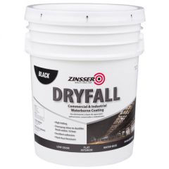 Краска интерьерная быстросохнущая для стен и потолков DRYFALL Zinsser Черная (293233) 18,9 л