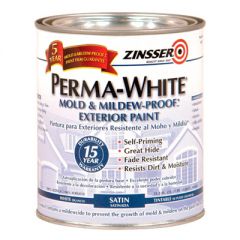 Краска фасадная самогрунтующаяся Perma-white Zinsser Белая (3104) 0,946 л