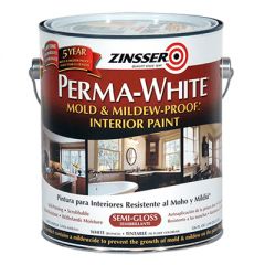 Краска интерьерная Zinsser Perma-White самогрунтующаяся полуглянцевая 3,78 л