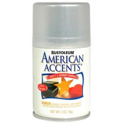 Краска с эффектом металлика на алкидной основе American Accents Матовое Серебро (209678) 0,850 кг