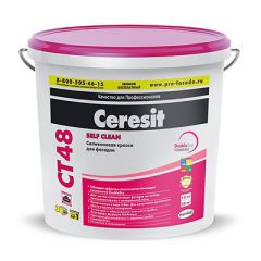 Краска силиконовая Ceresit CT 48 для фасадов 15 л