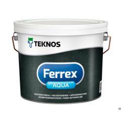 Краска Teknos Ferrex Aqua антикоррозийная белая 9 л