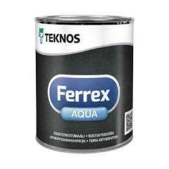 Краска Teknos Ferrex Aqua антикоррозийная серая 0,9 л