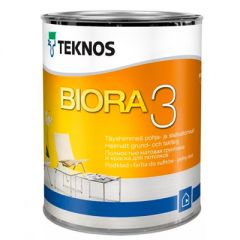 Краска Teknos Biora 3 Kattomaali для стен и потолка 0,9 л