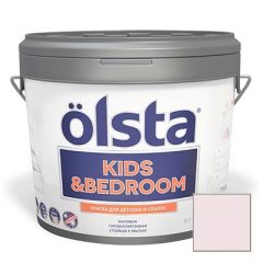 Краска интерьерная Olsta Kids and Bedroom 142A Misty Pink 9 л