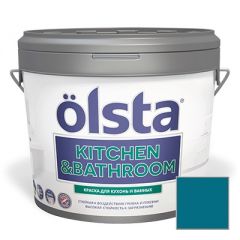 Краска интерьерная Olsta (Ольста) Kitchen and Bathroom 112С Azure 0,9 л