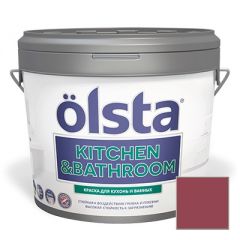 Краска интерьерная Olsta Kitchen and Bathroom 193C Granberry Pie 0,9 л