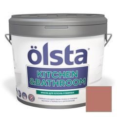 Краска интерьерная Olsta Kitchen and Bathroom 6A Tegelsten 2,7 л