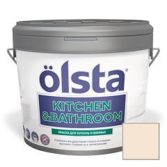 Краска интерьерная Olsta Kitchen and Bathroom 15A Biscuit 2,7 л
