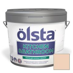 Краска интерьерная Olsta Kitchen and Bathroom 24A Latte 2,7 л